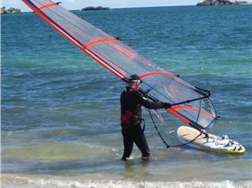 First run on Naish Nitrix at Safety Bay (need a weed fin next time)