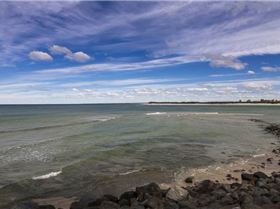 caloundra bar in a westerly
