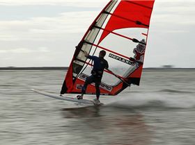 Big sail slalom boys that held on after everyone else went home.
