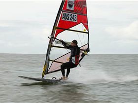 Big sail slalom boys that held on after everyone else went home.