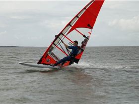 Big sail slalom boys that held on after everyone else went home.