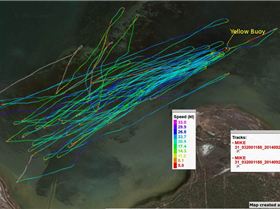 yellow buoy near Narimba Cay