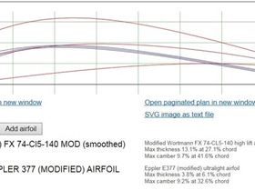 Eppler single surface vs Fx 74