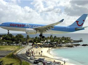 Corsair Airbus A330 at SXM Bidini