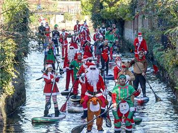 SUPing Santas Take Over A River! - Stand Up Paddle News