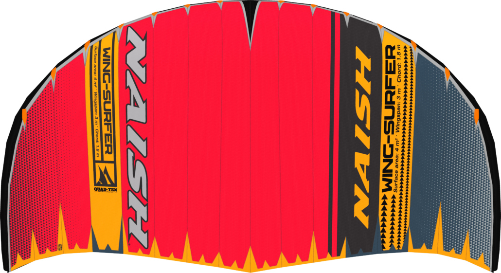 Top of the Wing-surfer on red orange and gray