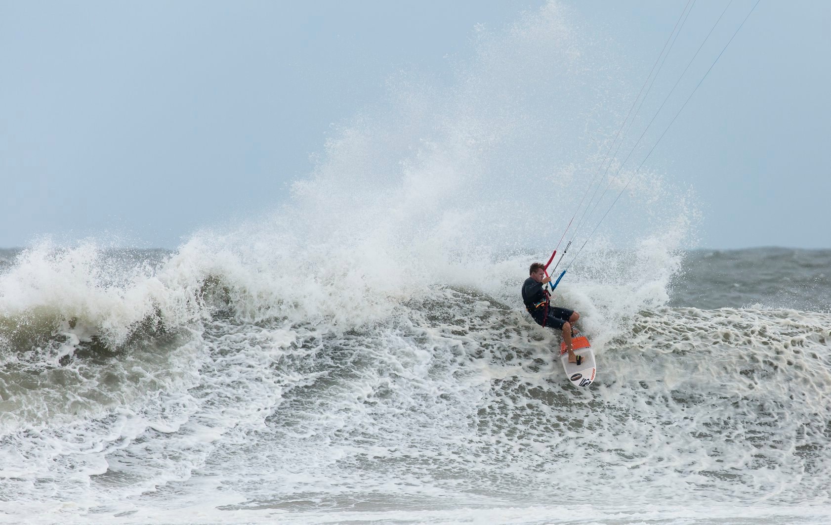 Langaree slashing away on Naish