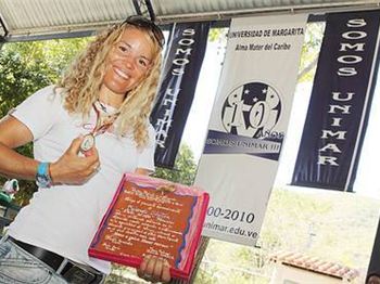 Miss Margarita - Yoli de Brendt is 'female athlete of the year' - Windsurfing News