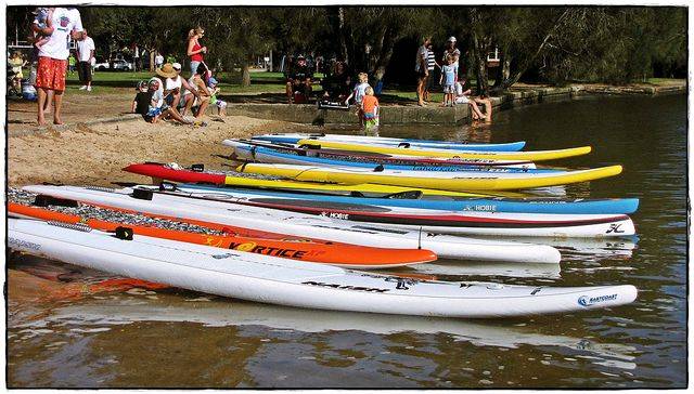 Stand Up Paddle - SUP boards at the ready...