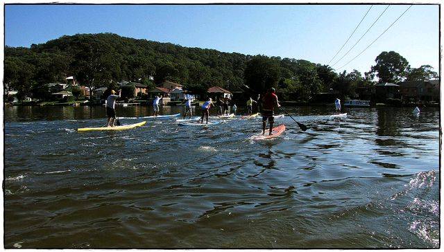 Coreban SUP Race in progress