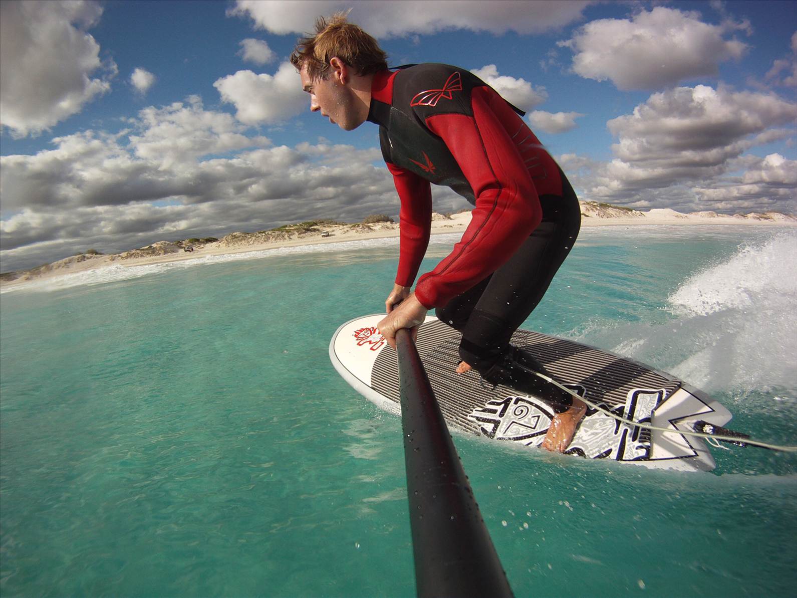 Bend Your Knees when Stand Up Paddle surfing
